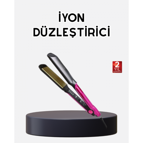 İyonik Saç Düzleştirici – 220°C Isıya Kadar Çıkan LED Göstergeli ve Eşit Isı Dağılımlı Plaka