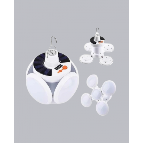 5 Kanatlı Solar Kamp Lambası – USB Şarjlı Taşınabilir IP65 Su Geçirmez Bahçe Lambası