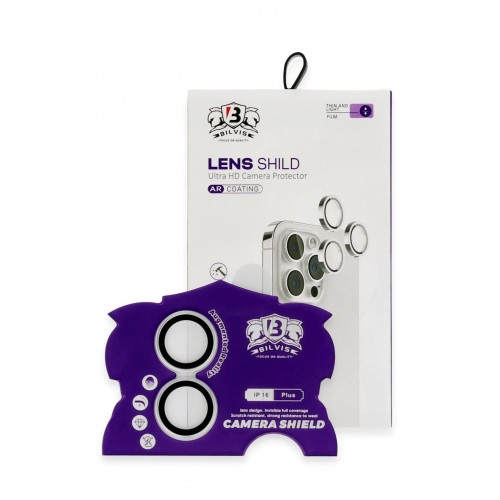 iPhone 16 Bilvis Titan Kamera Lens - Gümüş-(5796)