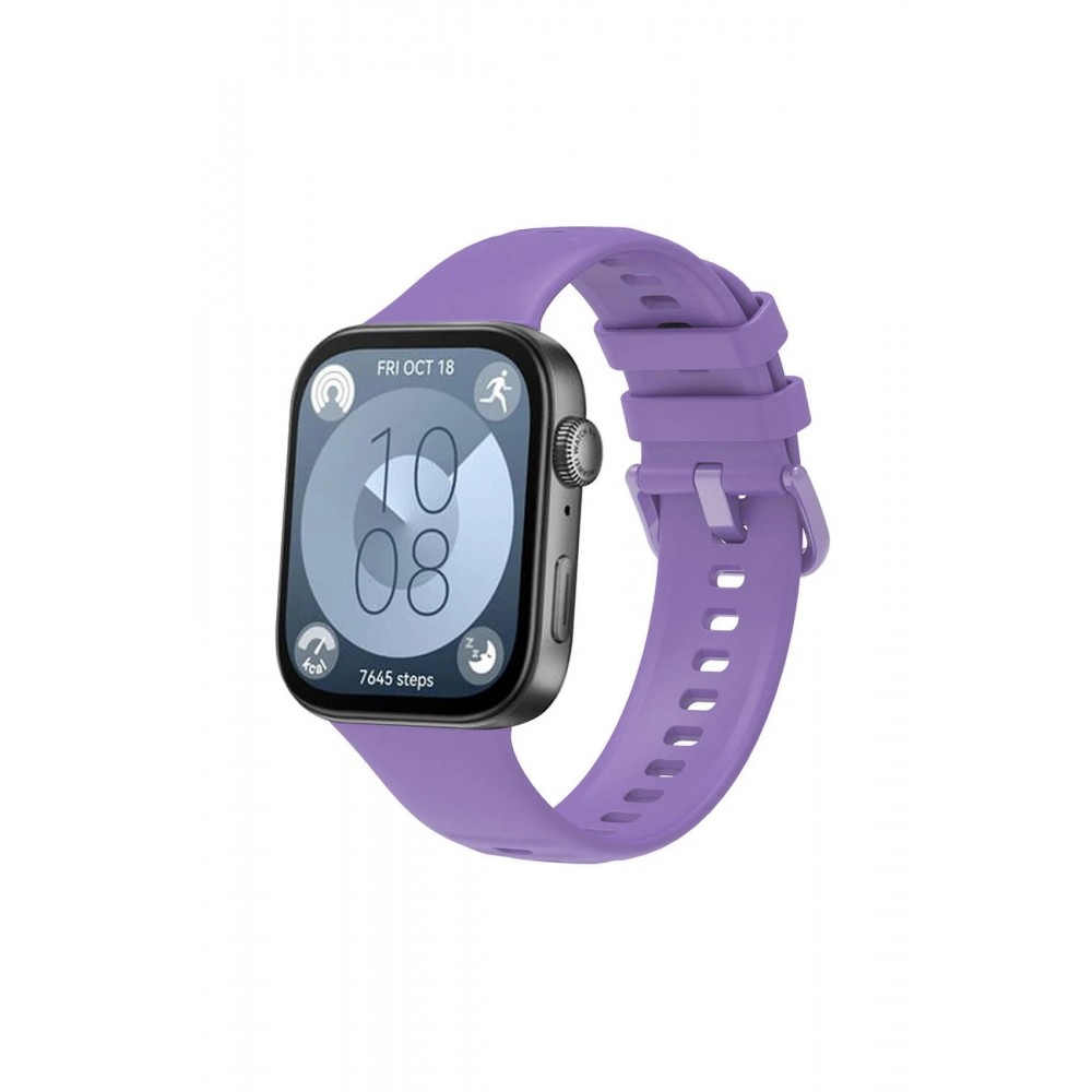 Huawei Watch Fit 3 Klasik Kordon - Lila-(5796)