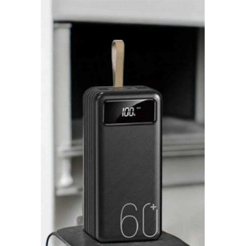 Powerbank 60.000 MAH 4 Portlu Uzun Şarj Süreli Dijital Göstergeli