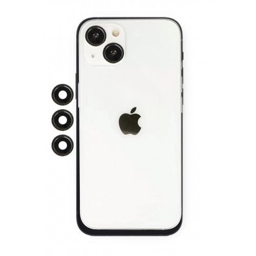 iPhone 14 Shine Kamera Lens - Siyah-(5796)