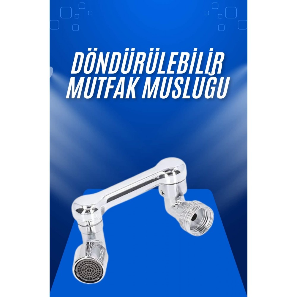 Döndürülebilir Musluk Mutfak Banyo Musluk Ucu Başlığı 4 Filtreli