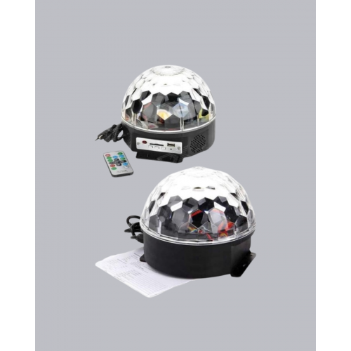 LED Disko Küresi Bluetooth Hoparlörlü Ritimle Senkronize Döner Işıklı