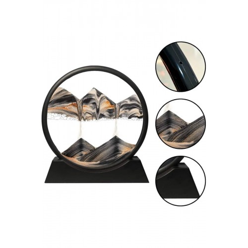 3D Led Işıklı Kum Saati Gece Lambası Hareketli Sulu Kum Saati Dekoratif 3D Led Işıklı Kum Saati Gece Lambası Hareketli Sulu Kum Saati Dekoratif