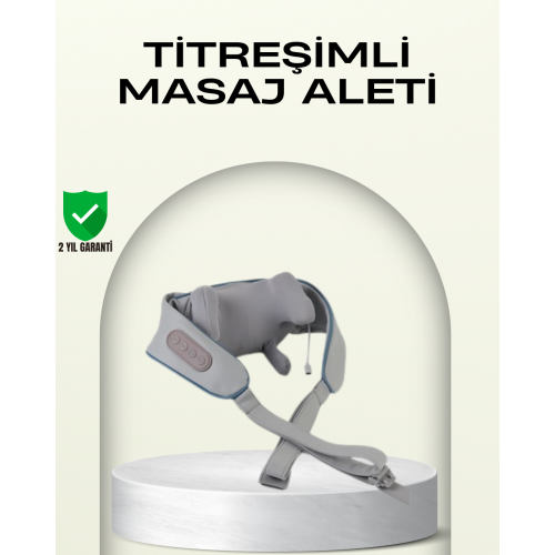 Taşınabilir Şarjlı Boyun Masaj Cihazı | Sessiz ve Güçlü Motor
