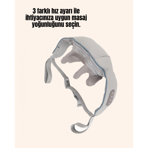 Taşınabilir Şarjlı Boyun Masaj Cihazı | Sessiz ve Güçlü Motor