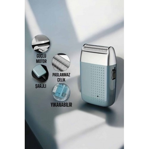 tıraş makinesi Sinek Kaydı Paslanmaz Çelik Taşınabilir Şarjlı
