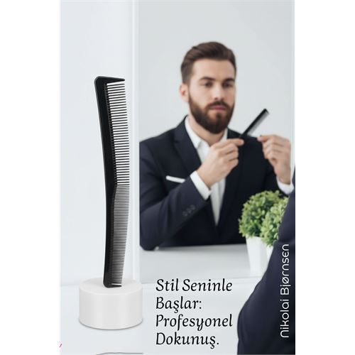 Bıyık Kesim ve Tarama Tarağı Eğimli Bıyık Tarağı