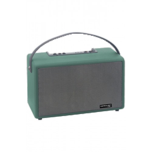 F32 2x50W Sürücülü 2 Adet Mikrofonlu BT 5.2 Kablosuz Hoparlör - Yeşil-(5796)