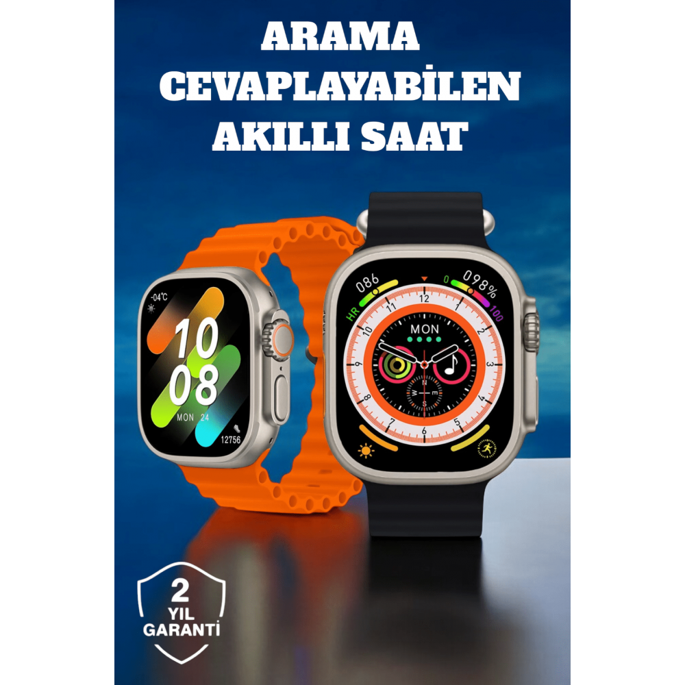 Kablosuz Şarjlı Çağrı ve Müzik Kontrolü Sağlayan Akıllı Saat