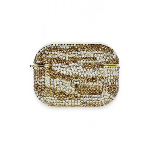 Airpods Pro 2 (2.nesil) Klor Taşlı Kılıf - Desen 6-(5796)