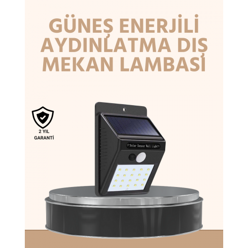 Enerji Tasarruflu ve Otomatik Sensörlü LED Güneş Işığı – Dış Mekan Uyumlu