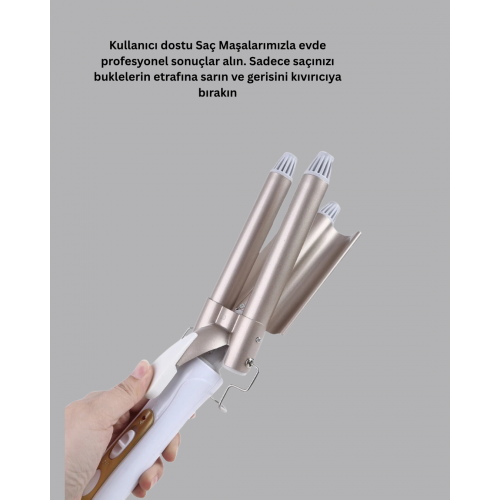Ayarlanabilir Isılı Bukle Saç Maşası