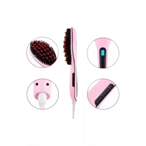 Fön Etkili Saç Düzleştirici Tarak Yıpranma Karşıtı Döner Kablo Isı Ayarlı