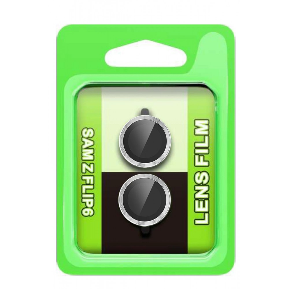 Samsung Galaxy Z Flip 6 Raze Metal Kamera Lens - Gümüş-(5796)