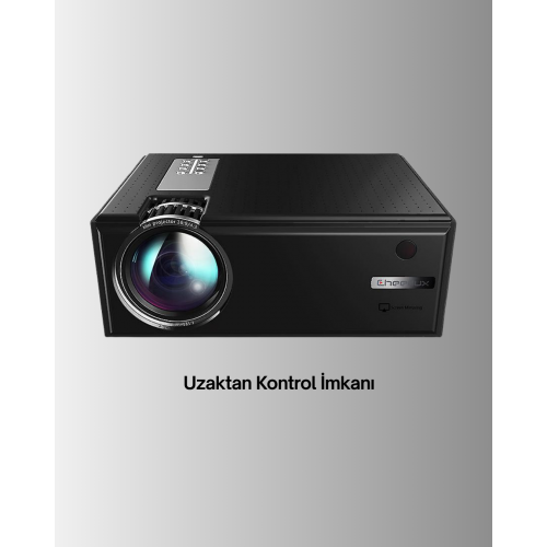 Yüksek Parlaklıkta Projeksiyon Cihazı – 1080p Destekli Taşınabilir Ev Sineması Sistemi