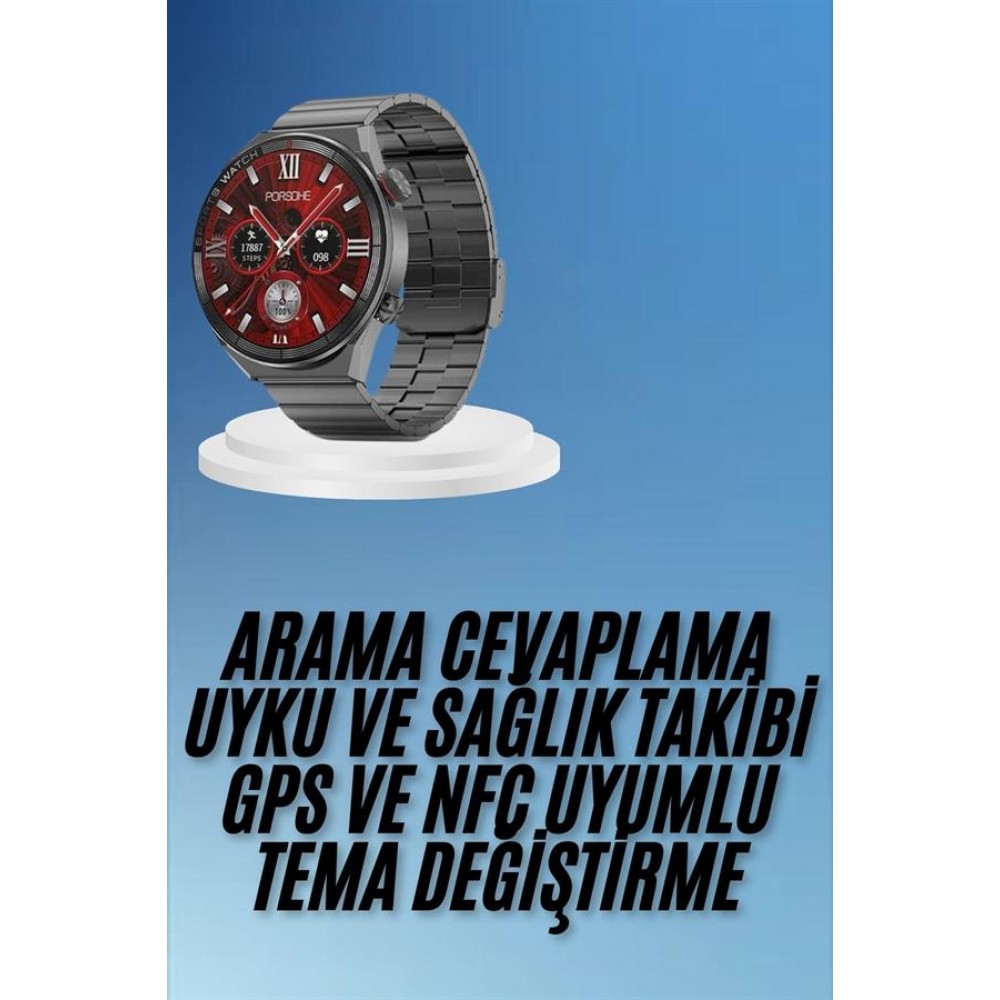 Çağrı Cevaplama Sesli Asistan Çoklu Dil Desteği 5.0 Bluetooth Akıllı Saat