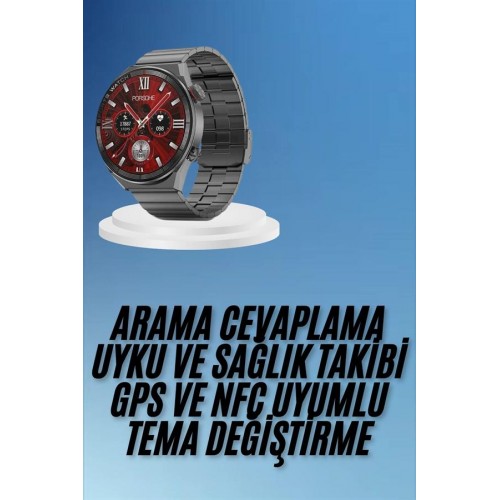 Çağrı Cevaplama Sesli Asistan Çoklu Dil Desteği 5.0 Bluetooth Akıllı Saat