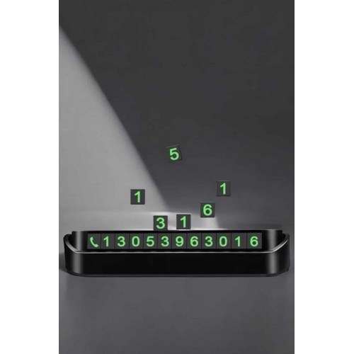 Araç İçi Numaratör Numaralık Torpido Üstü Açılır Kapanır Telefon Numarası Bırakma