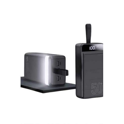 Powerbank Çoklu Şarj Girişi 50.000 Mah Taşınabilir Dijital Göstergeli Powerbank Çoklu Şarj Girişi 50.000 Mah Taşınabilir Dijital Göstergeli