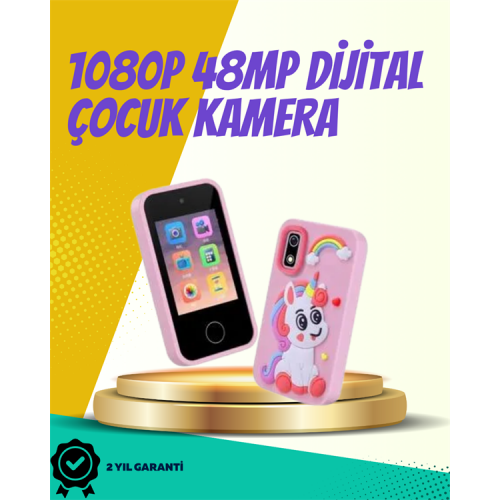 ABS + Silikon Gövdeli Dayanıklı Çocuk Kamerası – Güvenli Malzeme Şok Emici Tasarım