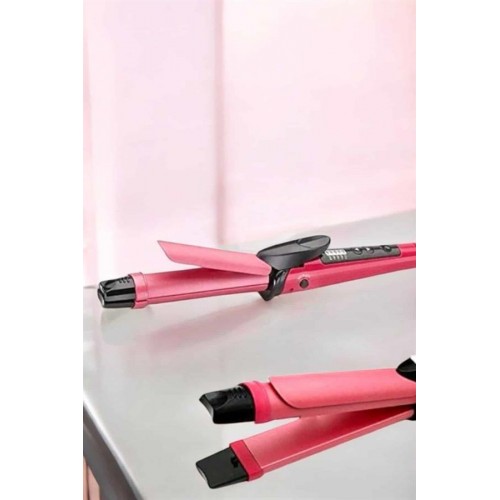 Hem Düzleştirici Hem Maşa Saç Şekillendirici