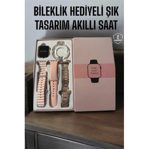 Akıllı Saat Bileklik Hediyeli Uzun Pil Ömrü GPS Takibi