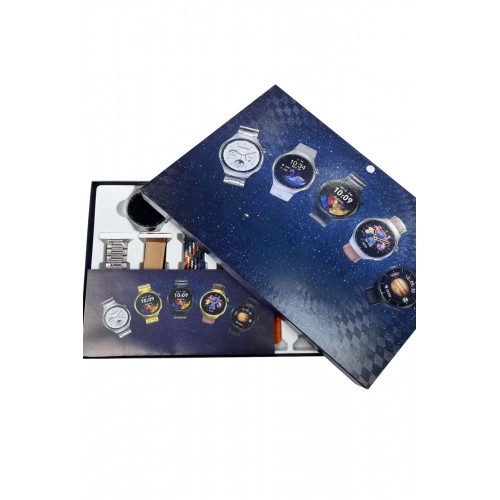 Unısex Yuvarlak Ekranlı 7 Kordonlu Akıllı Saat GPS Destekli Çoklu Kordon Seçeneği Unısex Yuvarlak Ekranlı 7 Kordonlu Akıllı Saat GPS Destekli Çoklu Kordon Seçeneği