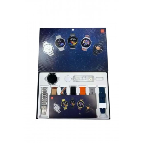 Unısex Yuvarlak Ekranlı 7 Kordonlu Akıllı Saat GPS Destekli Çoklu Kordon Seçeneği Unısex Yuvarlak Ekranlı 7 Kordonlu Akıllı Saat GPS Destekli Çoklu Kordon Seçeneği