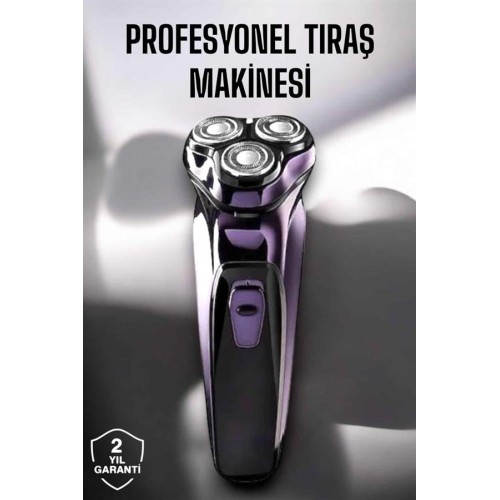 Profesyonel Şarjlı Saç ve Sakal Tıraş Makinesi Hassas Kesim