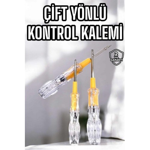 Çift Taraflı Elektrik Kontrol Kalemi Şeffaf Tornavida Çift Taraflı Elektrik Kontrol Kalemi Şeffaf Tornavida