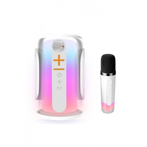 Pluse 8 RGB Kablosuz Hoparlör - Beyaz-(5796)