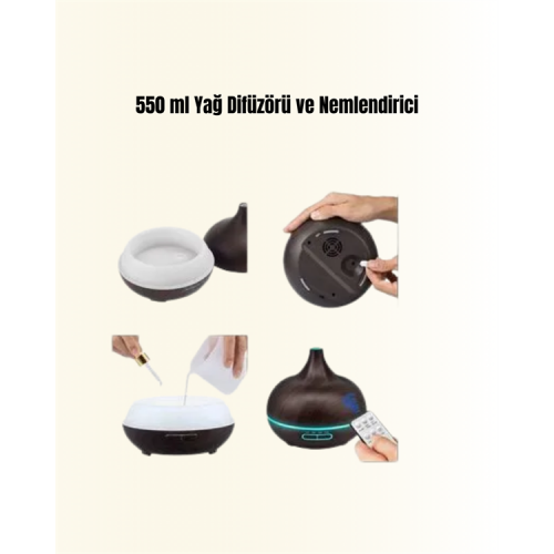 7 Renk Işıklı Ultrasonik Hava Difüzörü – Sessiz ve Güvenli Kullanım 7 Renk Işıklı Ultrasonik Hava Difüzörü – Sessiz ve Güvenli Kullanım