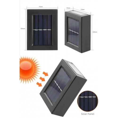 Solar Güneş Enerjili Çift Taraflı Duvar Lambası Çift Taraflı Duvar Lamba Güneş Enerjili