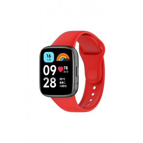 Xiaomi Redmi Watch 3 Active Klasik Kordon - Kırmızı-(5796)