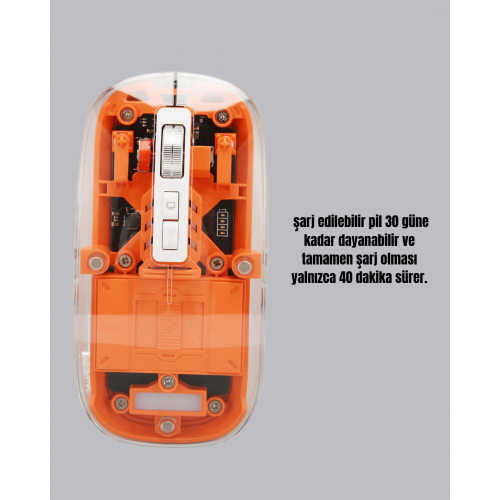 Hafif ve Taşınabilir Fare – 43 Gram Otomatik Uyku Modlu