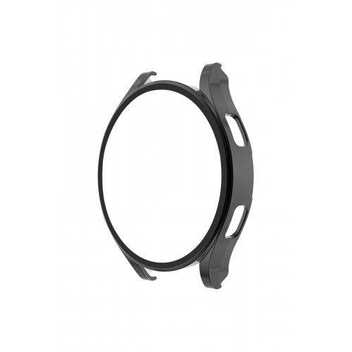 Watch 5 Pro 45mm Wall Camlı Kasa Ekran Koruyucu - Siyah-(5796)