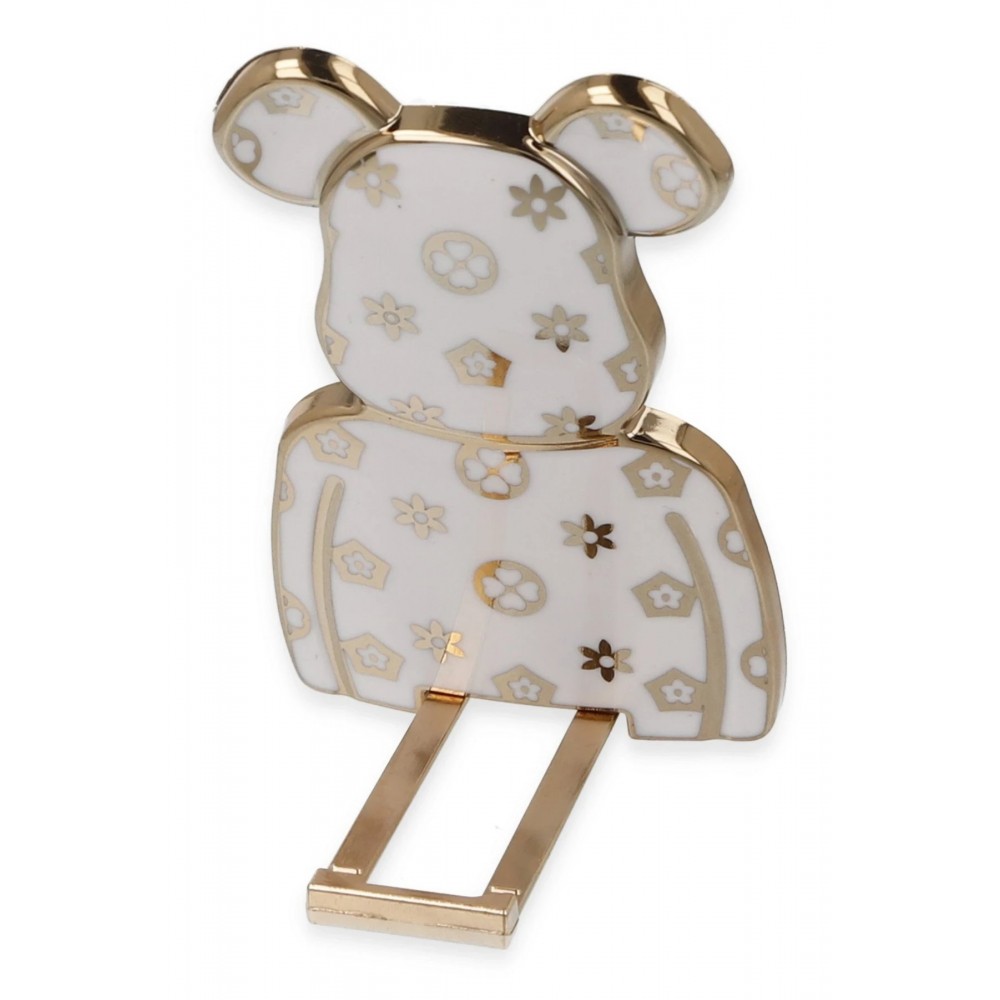 Astro Stand Ayıcık Desenli - Beyaz-(5796)