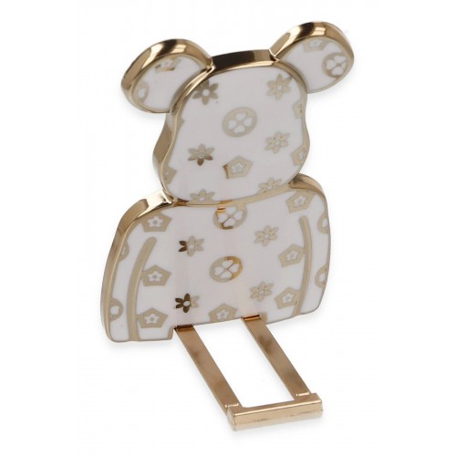 Astro Stand Ayıcık Desenli - Beyaz-(5796)