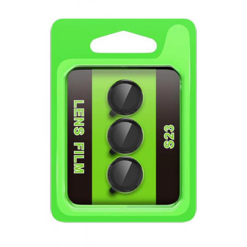 Samsung Galaxy S23 Raze Metal Kamera Lens - Siyah-(5796)