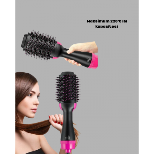 Yeni Nesil Fön Tarağı – 220°C Isı Negatif İyon 360° Dönebilen Kablo