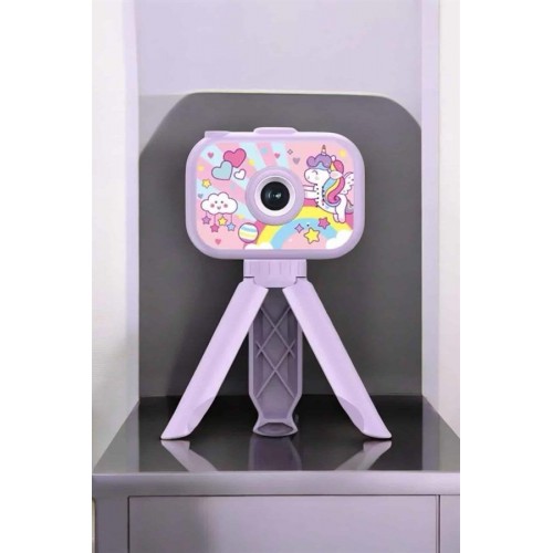 Ayaklı Mini Fotoğraf Makinesi Çocuk Için Eğitici Video Kamera