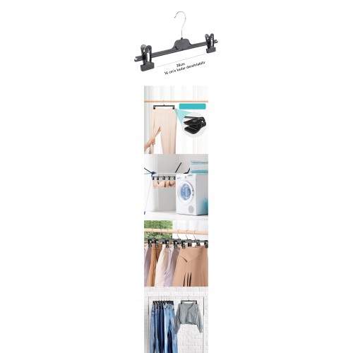 Turk Etek Pantolon Eşarp Kıskaçlı Askı 18 li SET