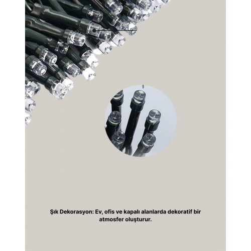 Animasyonlu LED Işıklı 10 Metre Uzaktan Kumandalı Dekoratif Işık