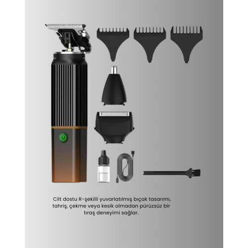 Erkekler İçin 3 in 1 Şarjlı Bakım Seti – 7300 RPM Güçlü Motor ve Sessiz Çalışma Erkekler İçin 3 in 1 Şarjlı Bakım Seti – 7300 RPM Güçlü Motor ve Sessiz Çalışma