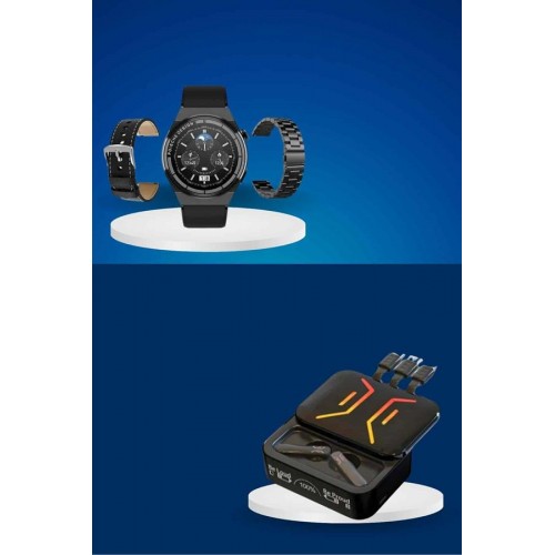 Dijital Göstergeli Bluetooth Kulaklık ve Bildirim Görebilen Akıllı Saat Alarm ve Titreşim