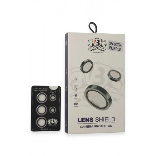 Samsung Galaxy S24 Ultra Bilvis Titan Kamera Lens - Derin Mor-(5796)