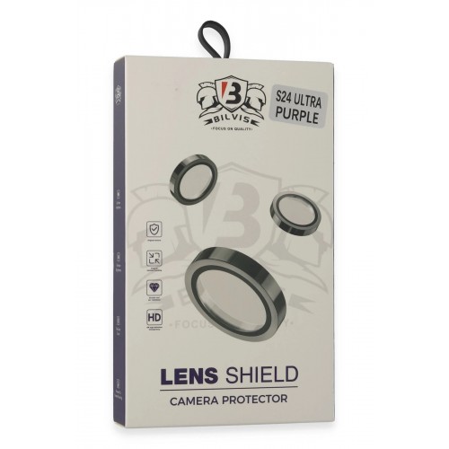 Samsung Galaxy S24 Ultra Bilvis Titan Kamera Lens - Derin Mor-(5796)