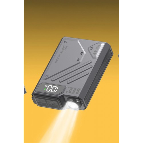 J38 10.000 mAh 20W PD Led Işıklı Magsafe Powerbank - Turuncu-(5796)